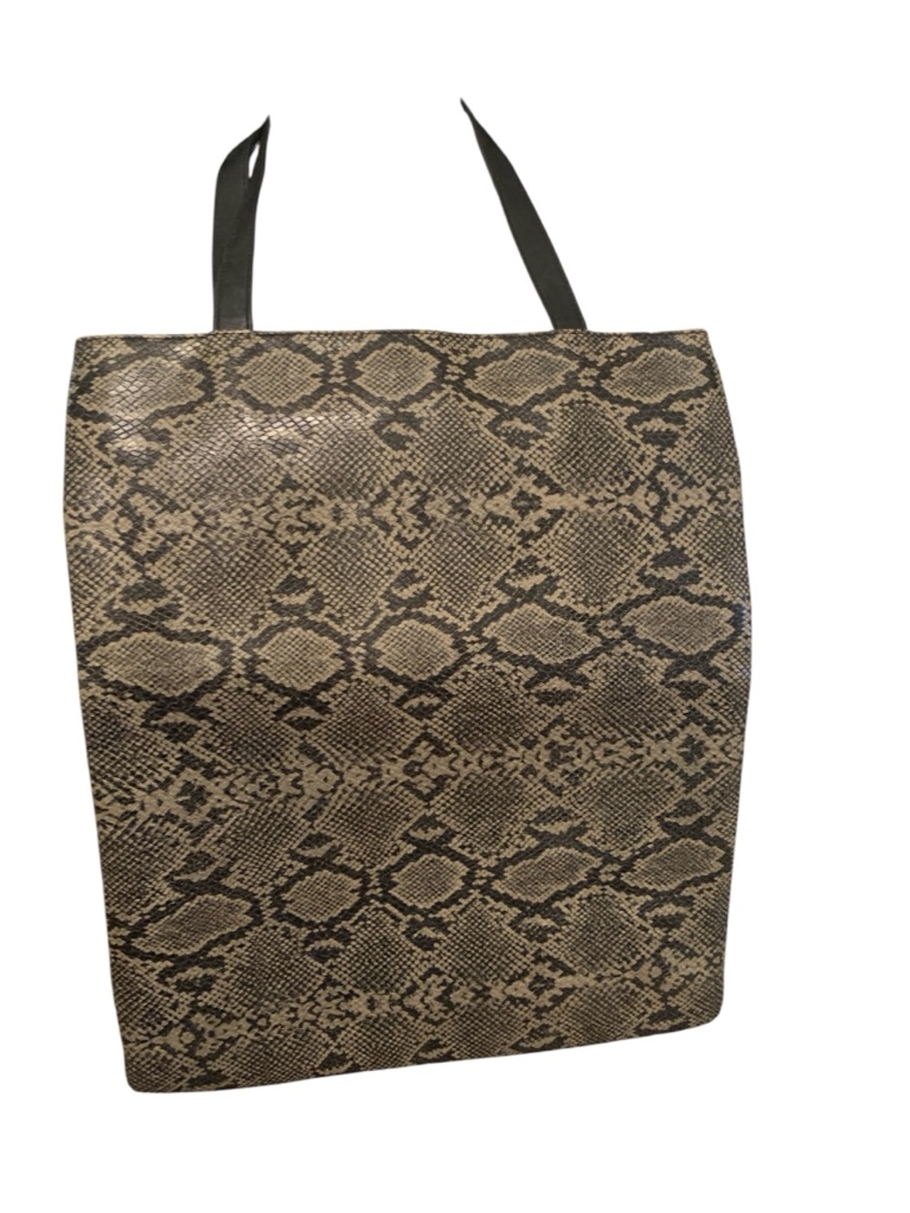 🌹CHICOS🌹FAUX LEATHER SNAKE SKIN TOTE. EXCELLENT CONDITION!